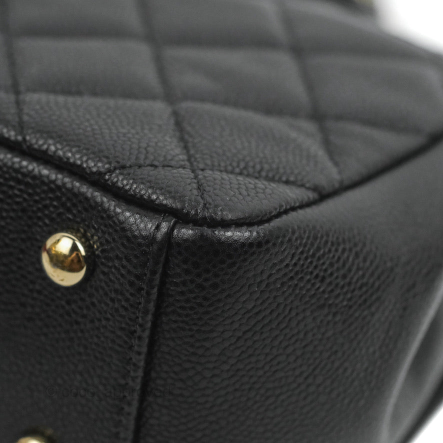 Chanel Quilted Small Business Affinity Flap Black Caviar Gold Hardware