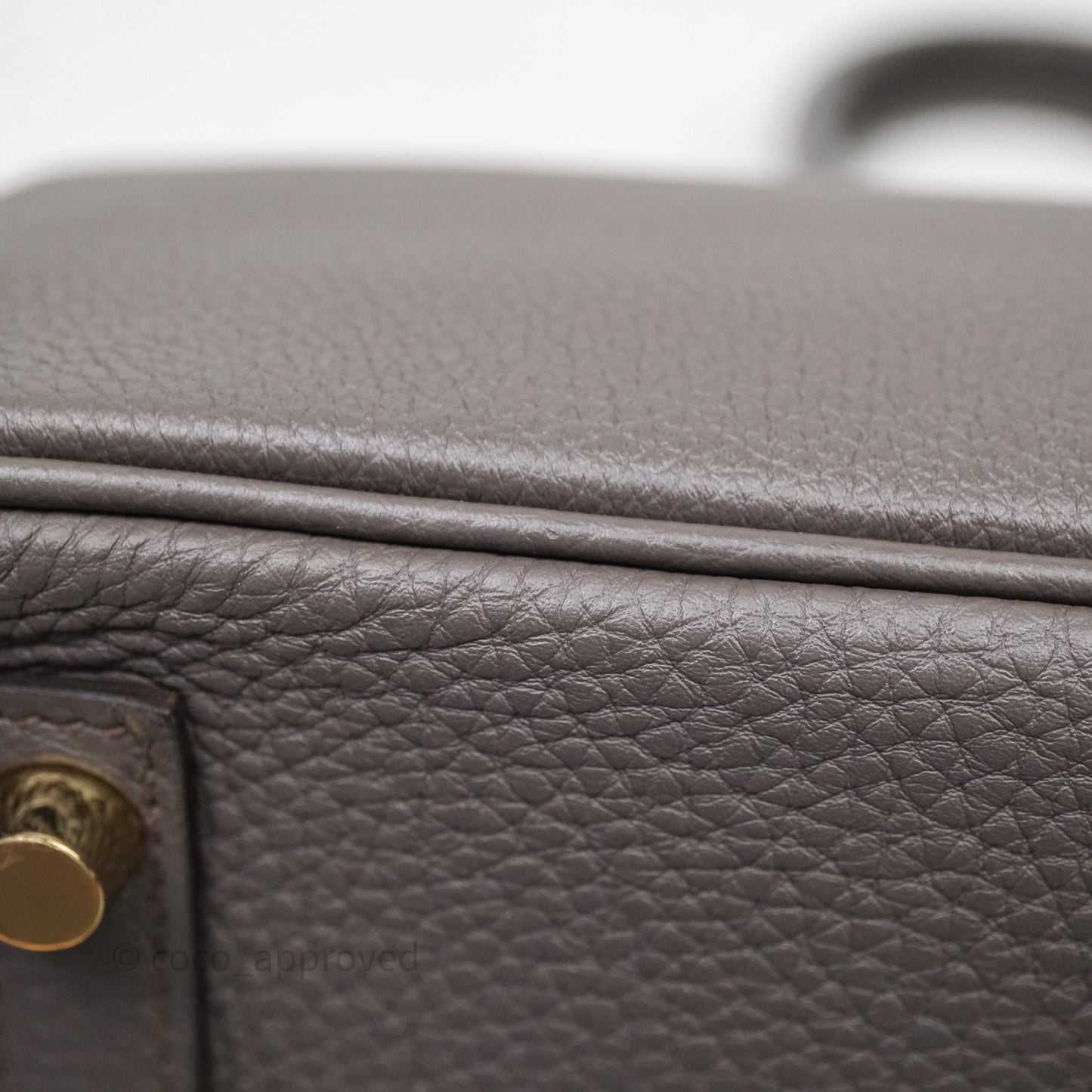 Hermès Birkin 30 Gris Asphalte Togo Gold Hardware