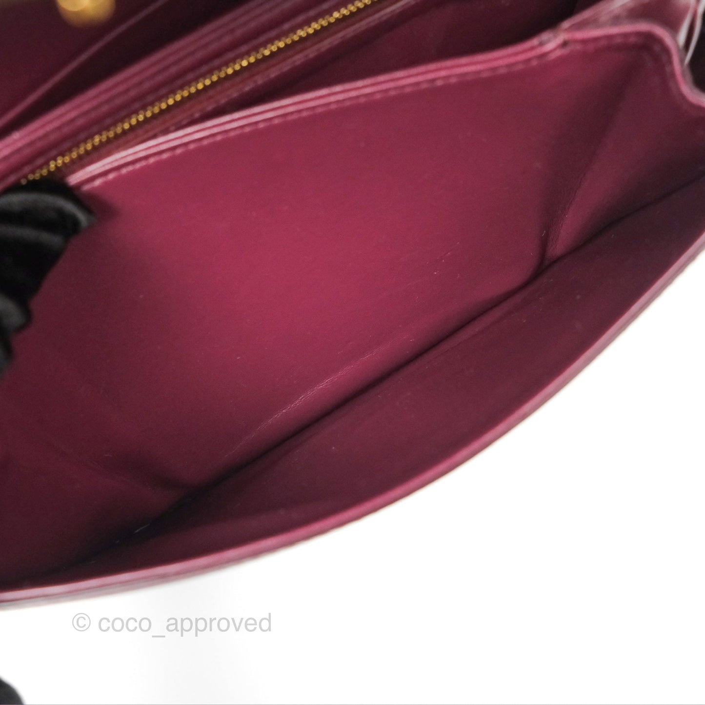 Celine Medium Triomphe Acai Burgundy Shiny Calfskin
