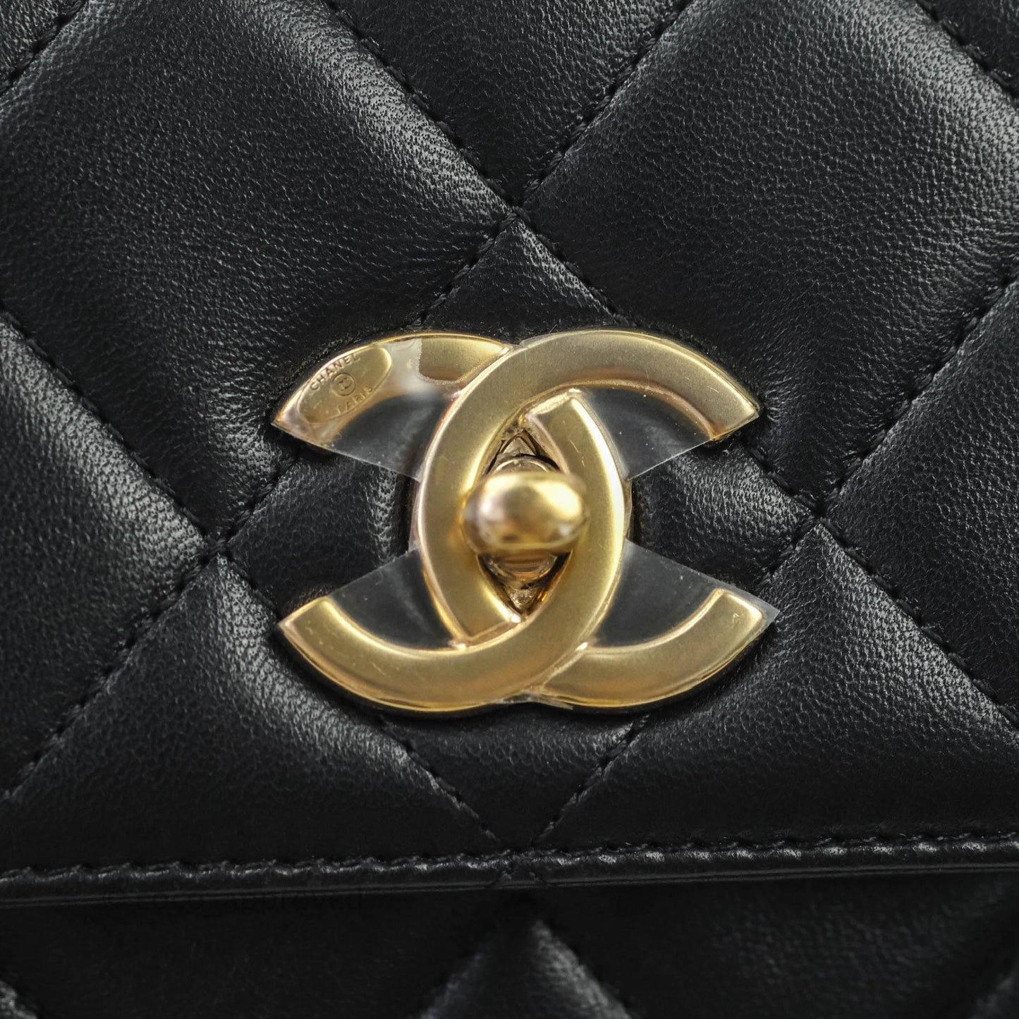 Chanel Trendy CC Small Black Lambskin Gold Hardware