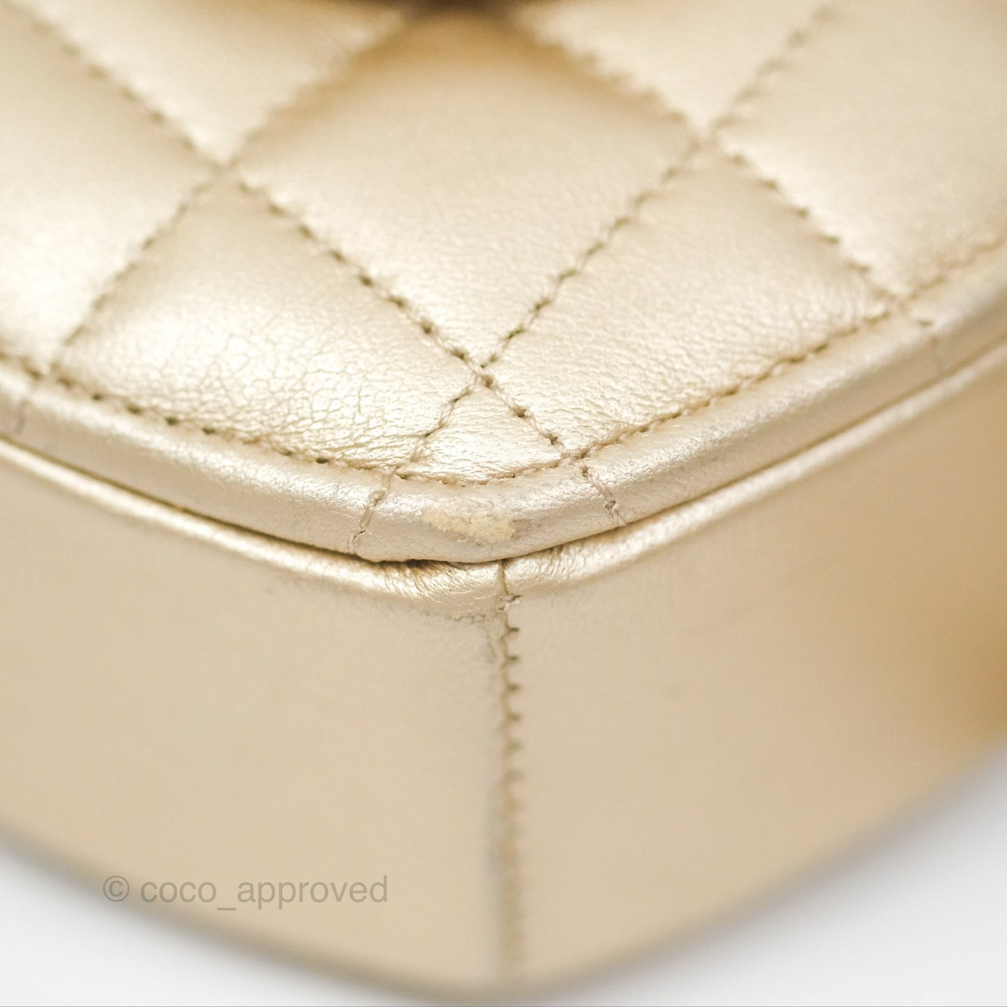 Chanel Small Heart Bag Gold Lambskin Gold Hardware 22S