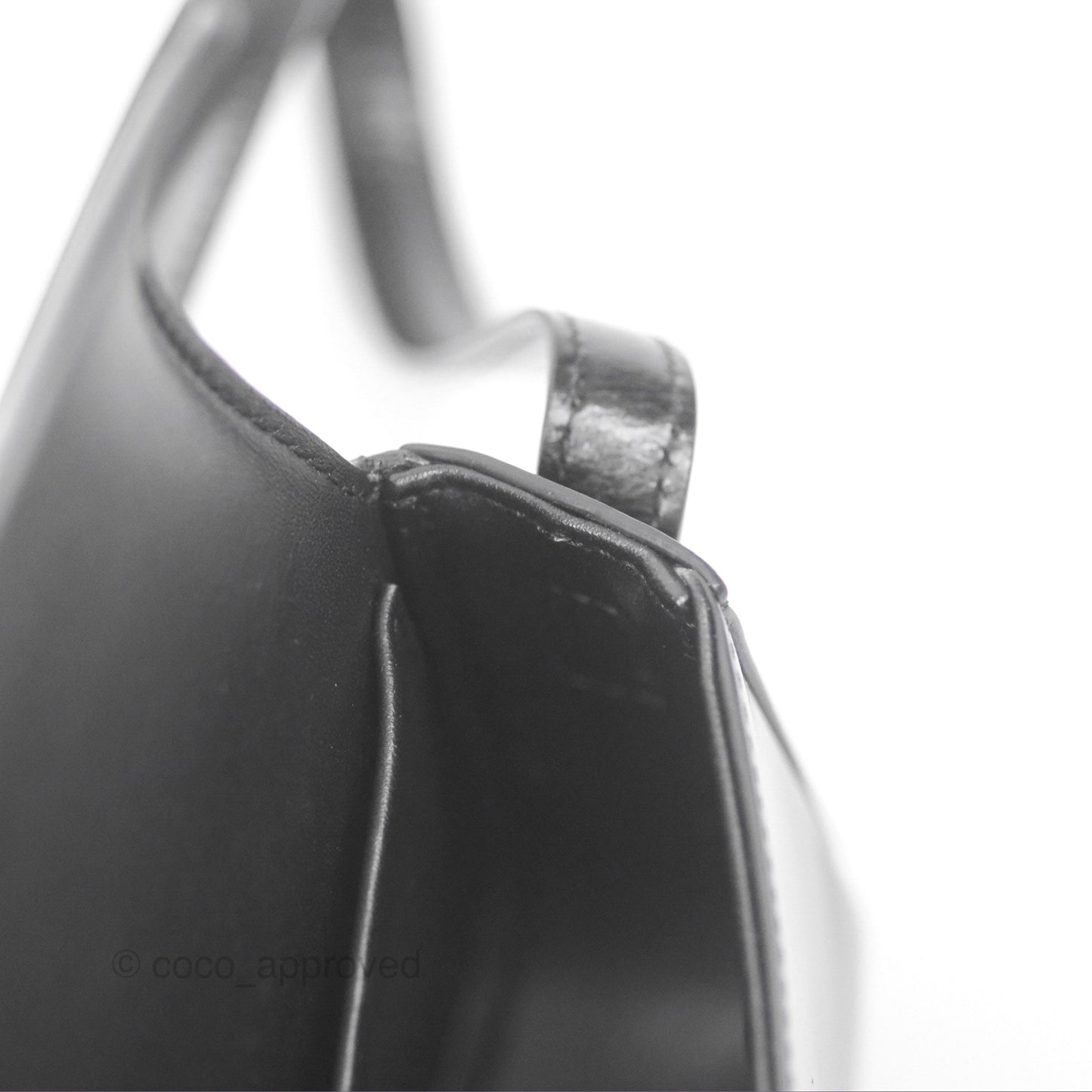 Celine Triomphe Shoulder Bag Black Calfskin
