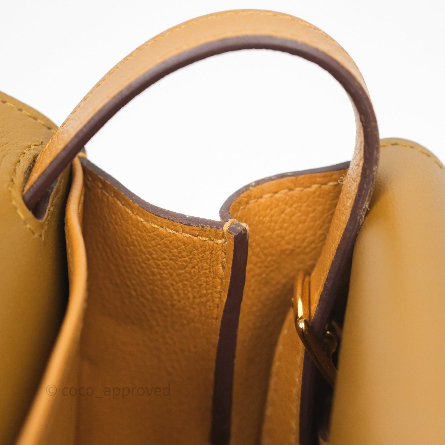 Hermès Halzan 25 Caramel 28 Evercolor Gold Hardware