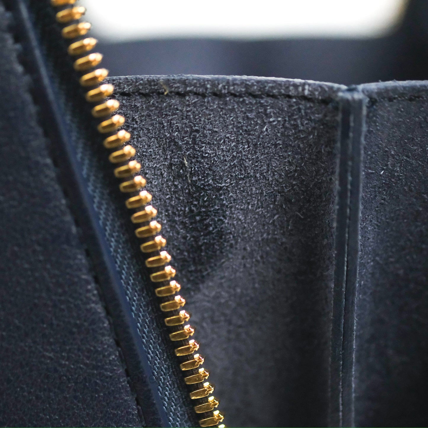 Chanel Quilted Travel Kit Vanity Case Navy Calfskin Gold Hardware