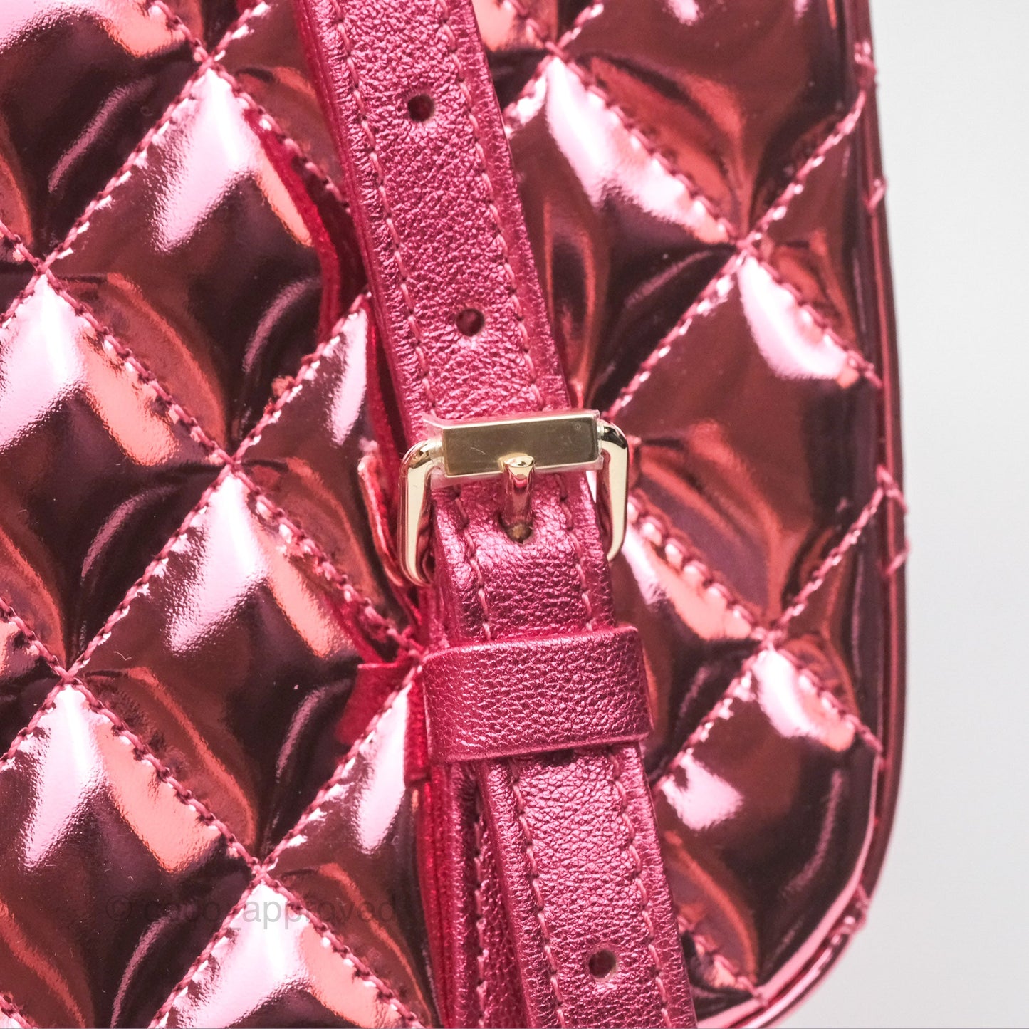 Chanel Small Flap Star Backpack Metallic Pink Mirror Calfskin Gold Hardware 24C