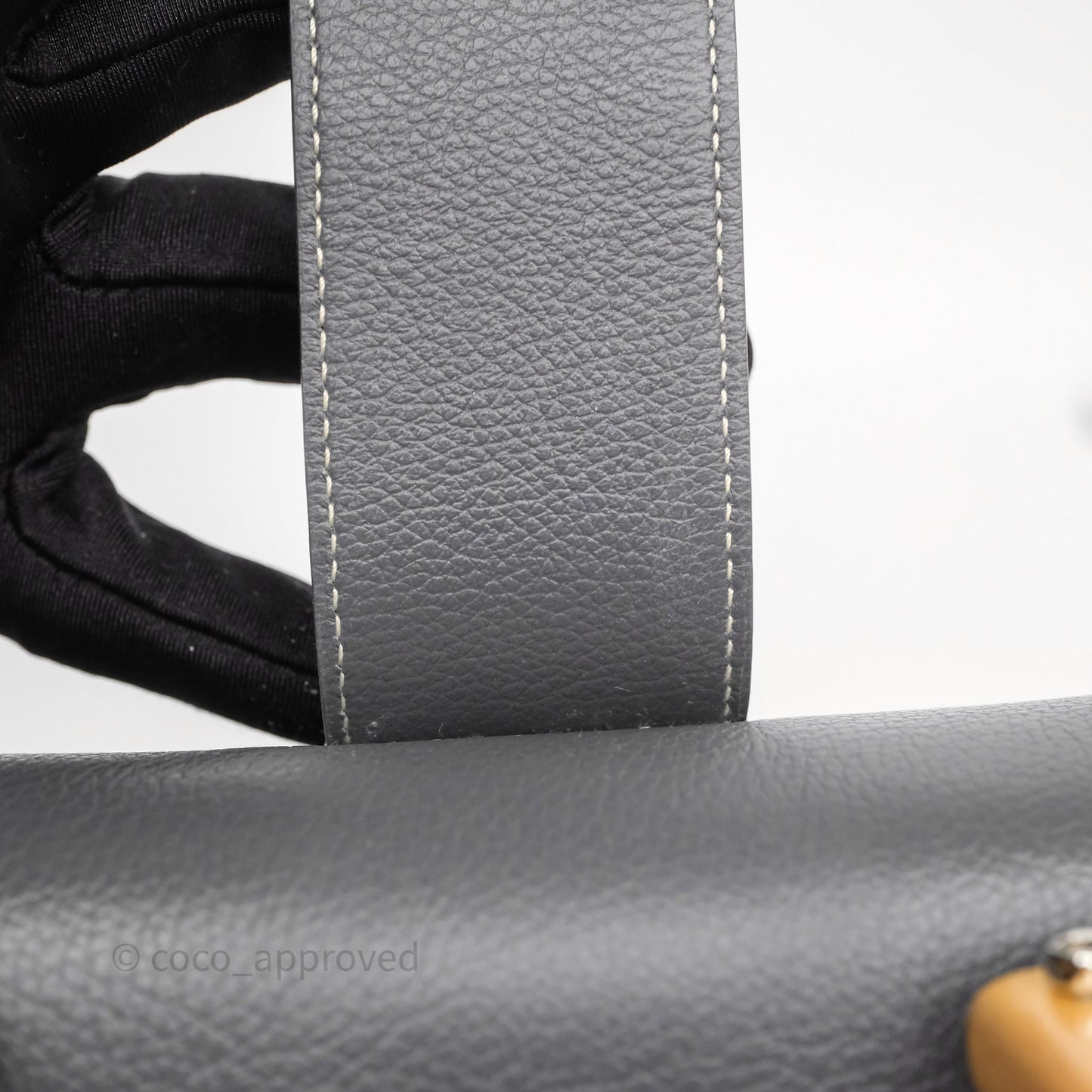 Goyard Saïgon Mini Bag Chevroches Calfskin Grey Silver Hardware