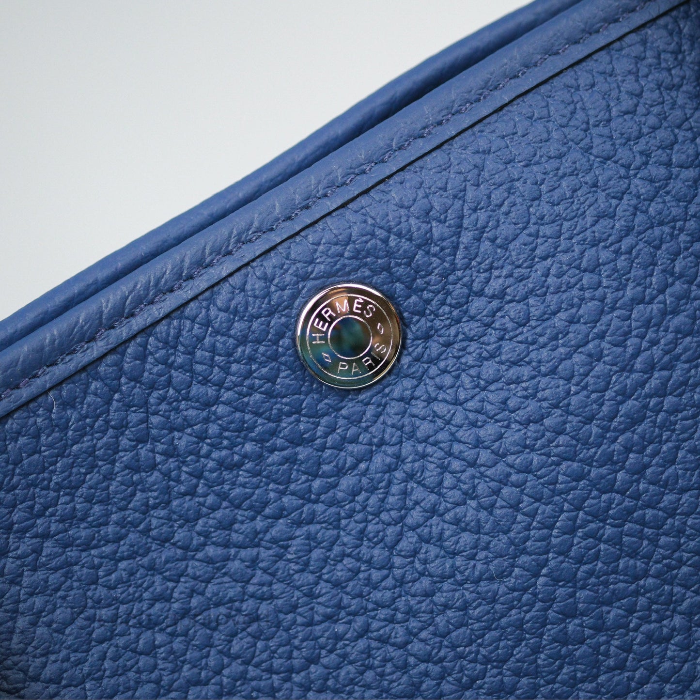 Hermès Garden Pouch 36 Bleu Saphir/ Bordeaux/ Bleu Marine