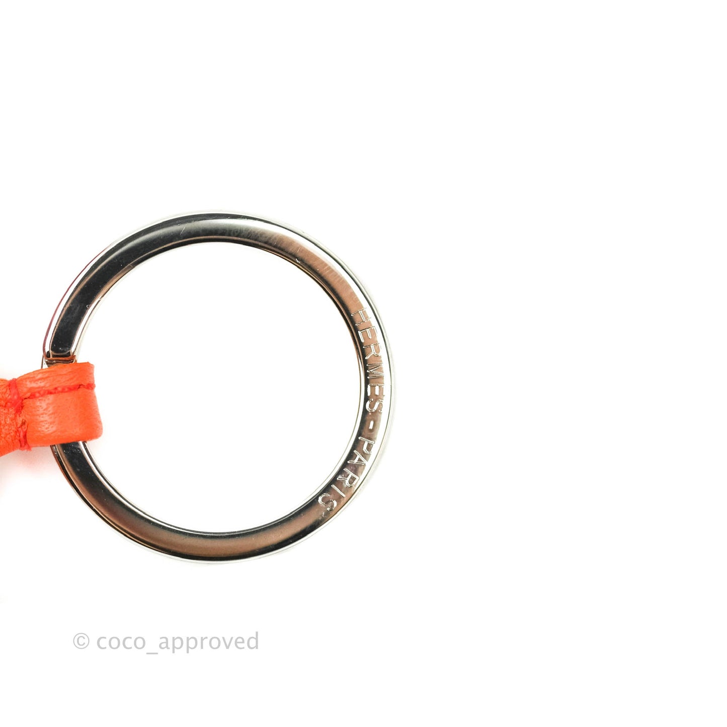 Hermès Lambskin Leather Carmen Uno-Dos Key Ring