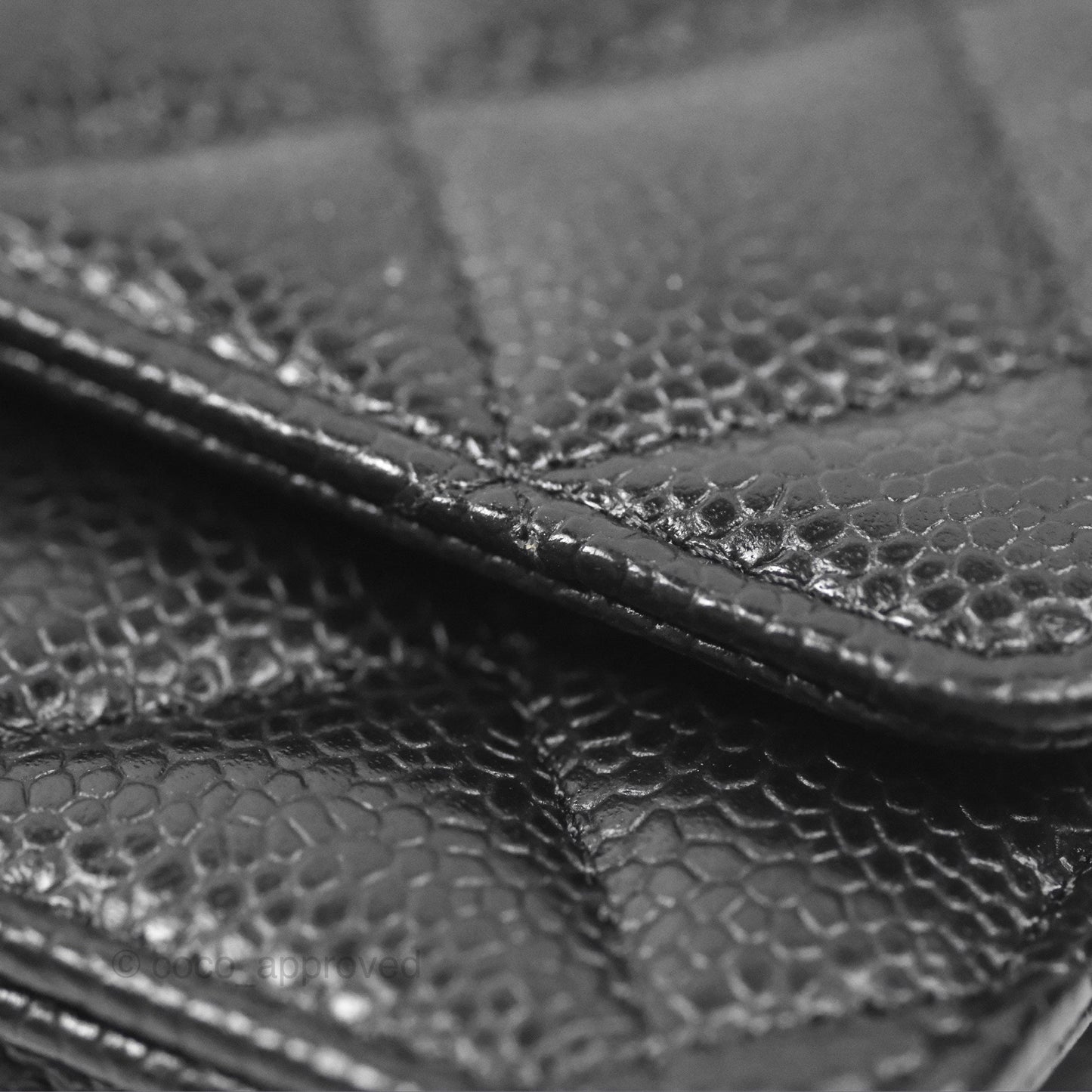 Chanel Quilted Classic WOC Black Caviar Silver Hardware
