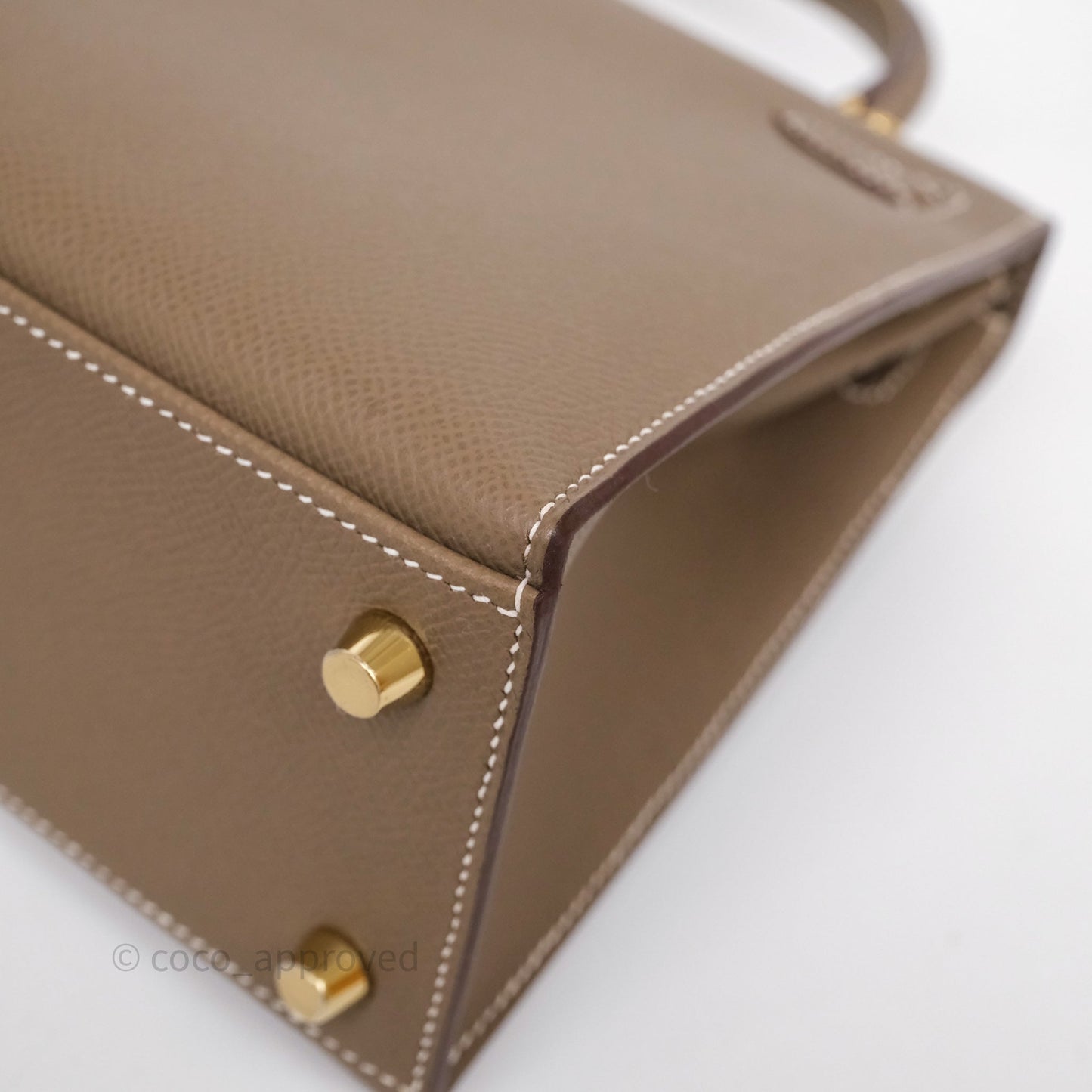 Hermès Kelly 25 Etoupe 18 Epsom Gold Hardware