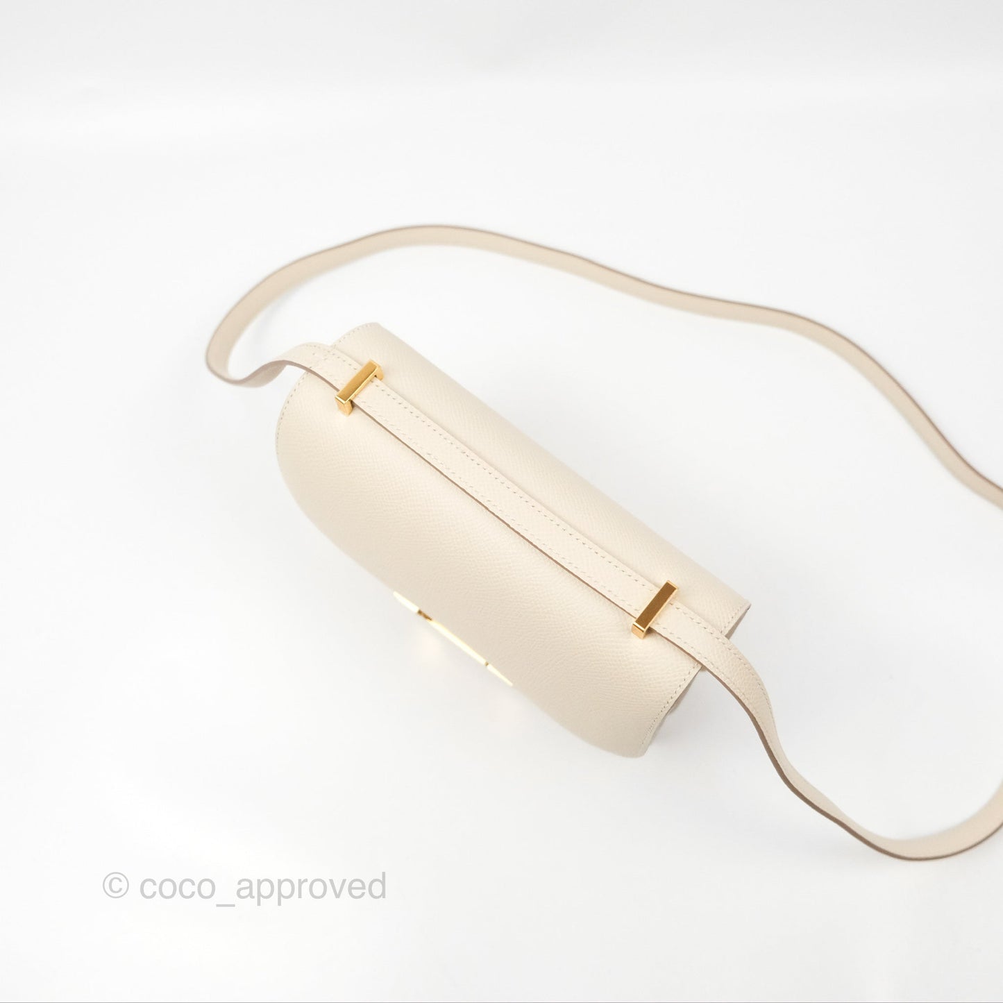 Hermès Constance Mini 18cm Craie Epsom Gold Hardware