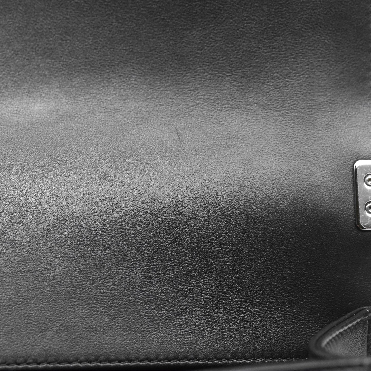 Chanel Medium Boy Quilted Black Calfskin Dark Silver Hardware