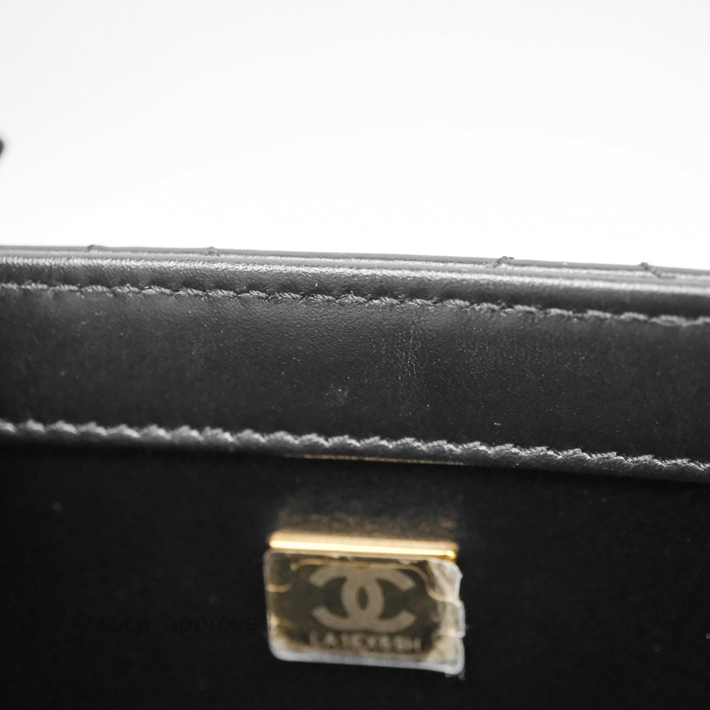 Chanel Mini Perfect Fit Adjustable Quilted Black Calfskin Aged Gold Hardware