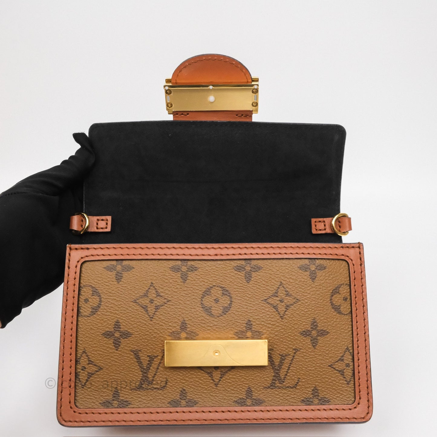 Louis Vuitton Chain Wallet Dauphine Monogram Reverse