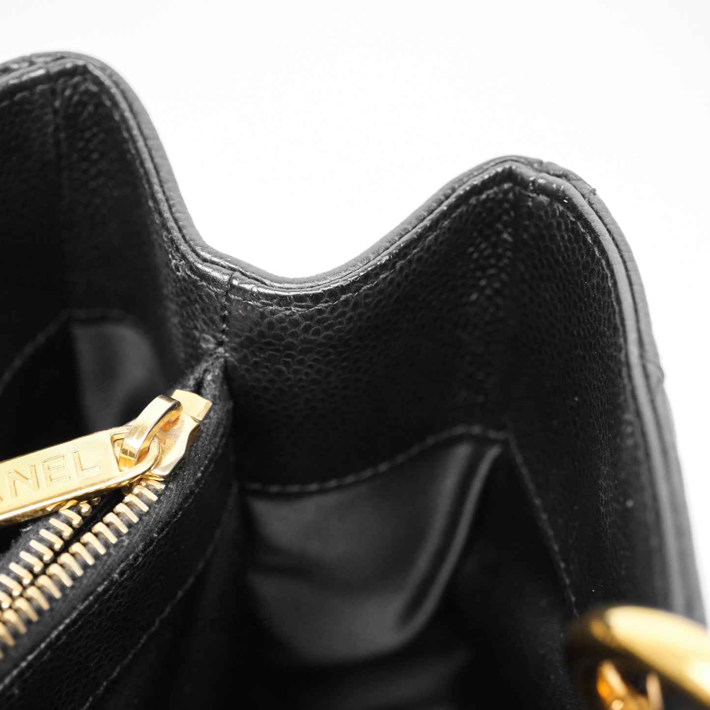 Chanel GST Black Caviar Gold Hardware