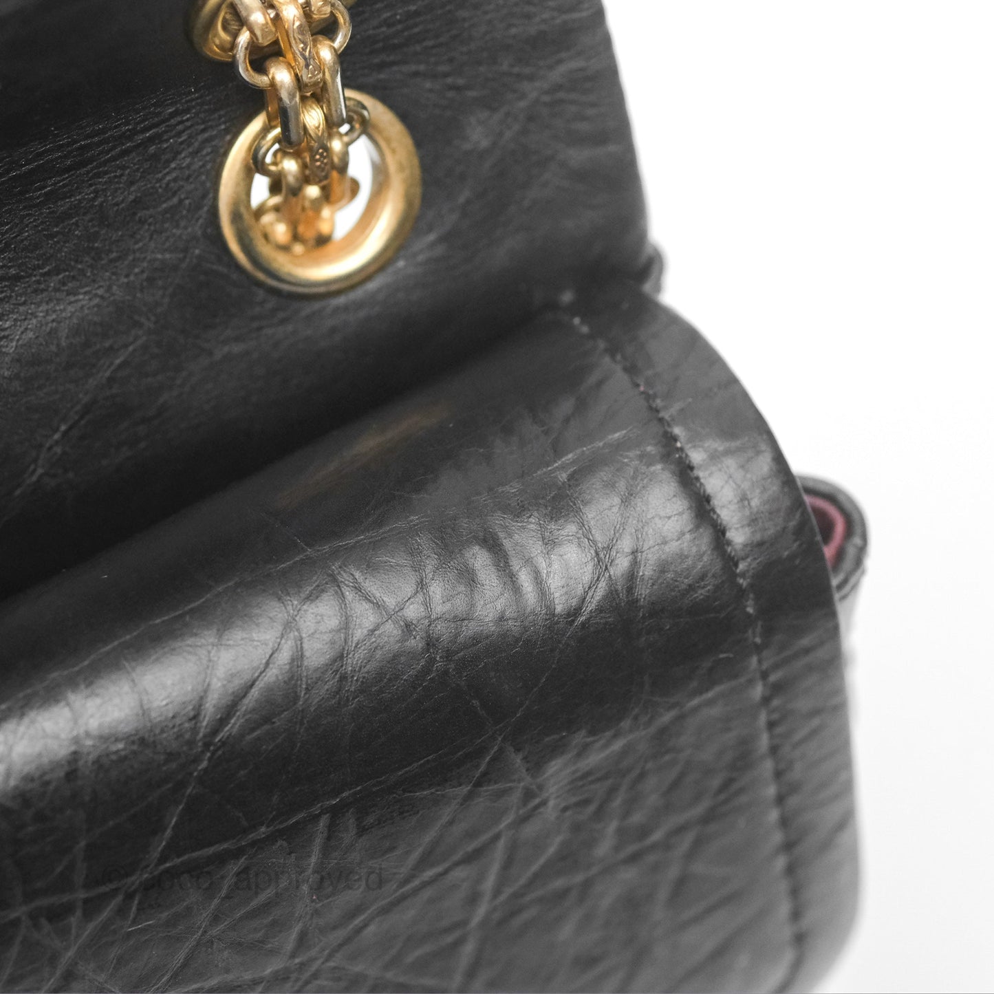 Chanel Reissue 225 Quilted Black Aged Calfskin Aged Gold Hardware