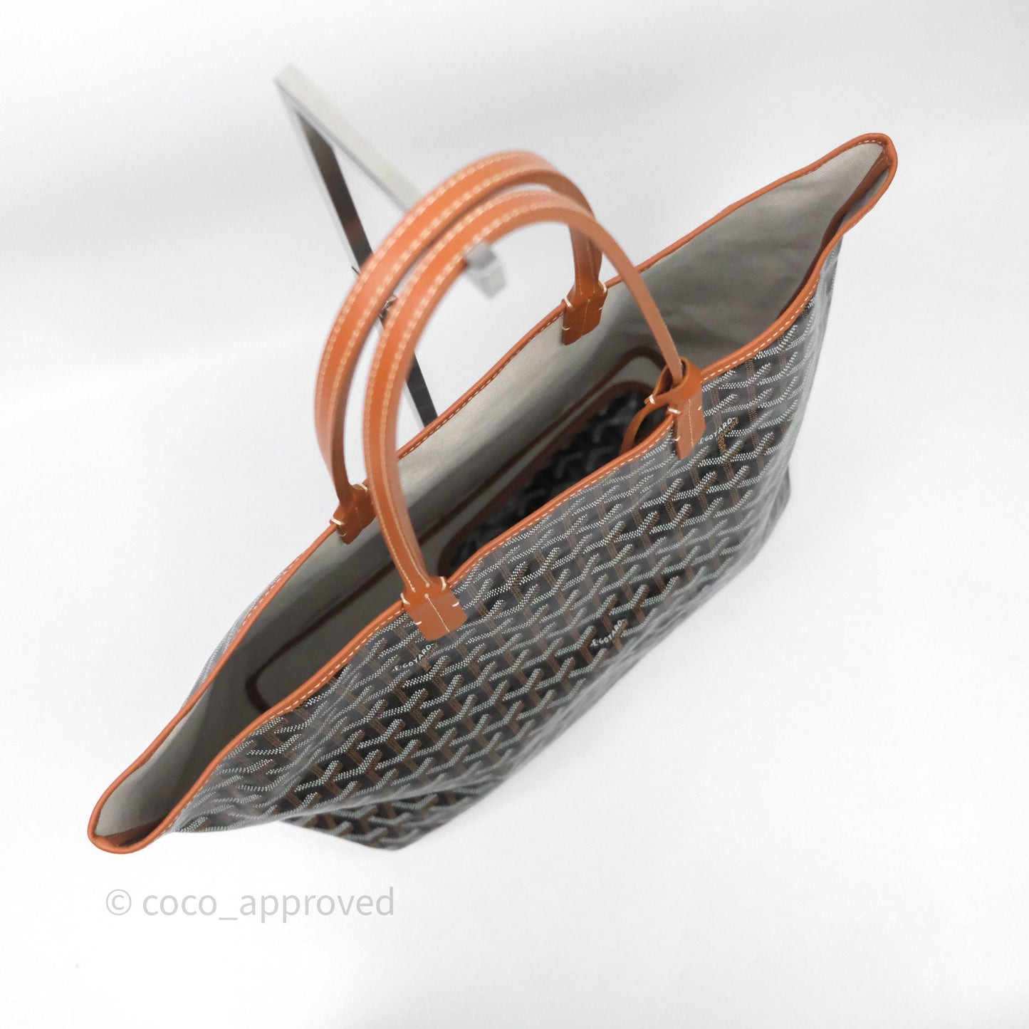 Goyard St Louis Tote PM Tan Black