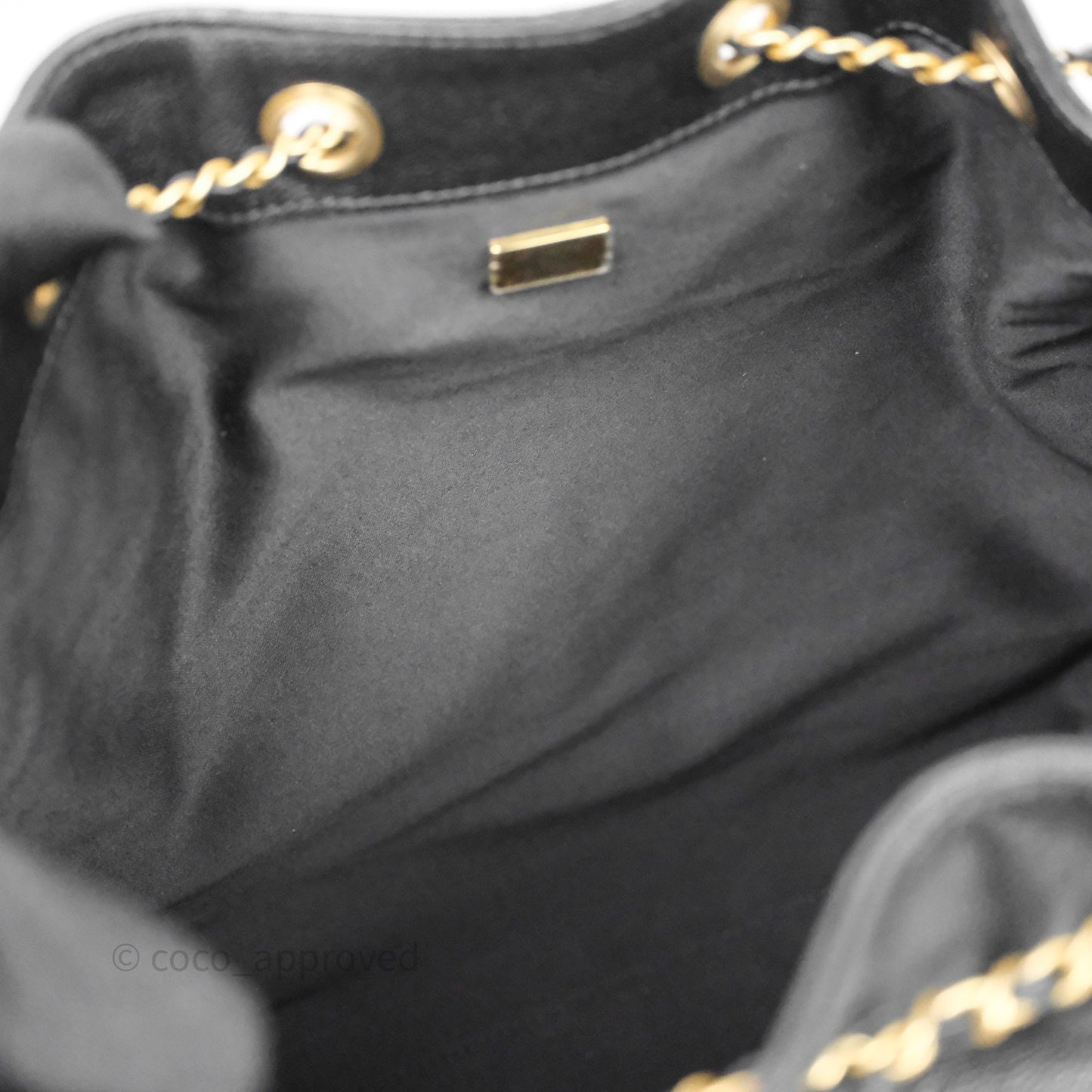 Chanel 25 Medium Black Caviar Aged Gold Hardware