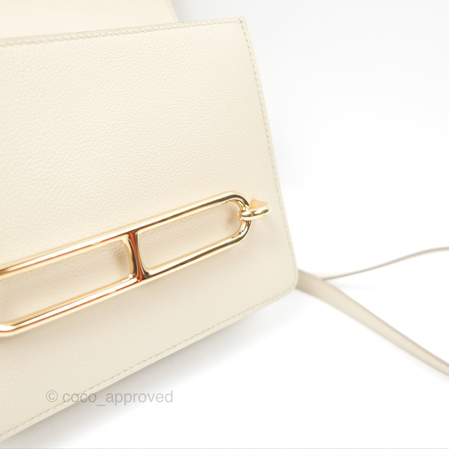 Hermès Roulis Mini 18 Beton Evercolor Permabrass Hardware