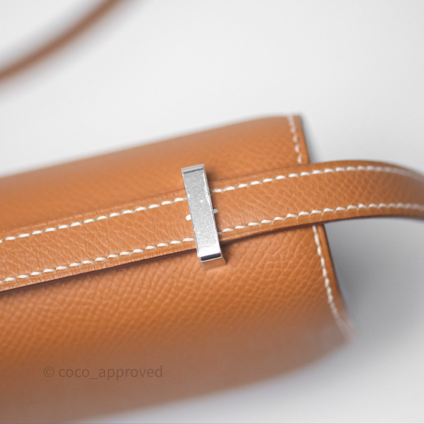 Hermès Constance Elan Gold 37 Epsom Palladium Hardware