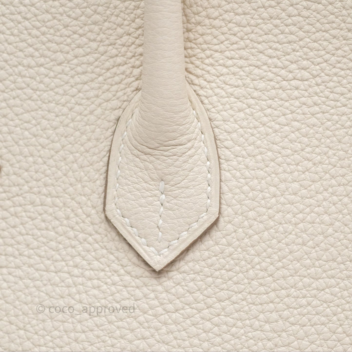Hermes Birkin 25 Craie Togo Gold Hardware