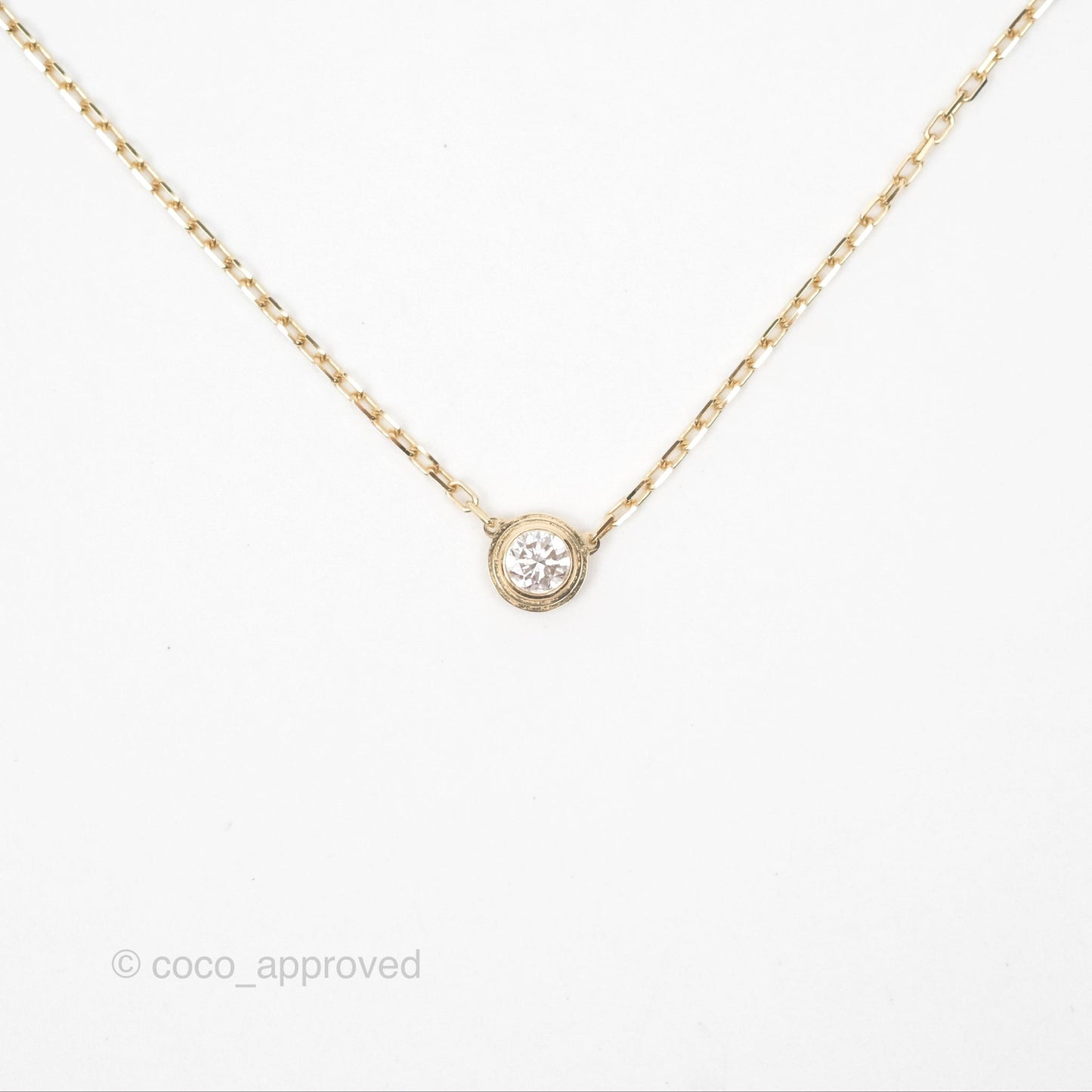 Cartier d'Amour Necklace Large Diamond 18K Gold