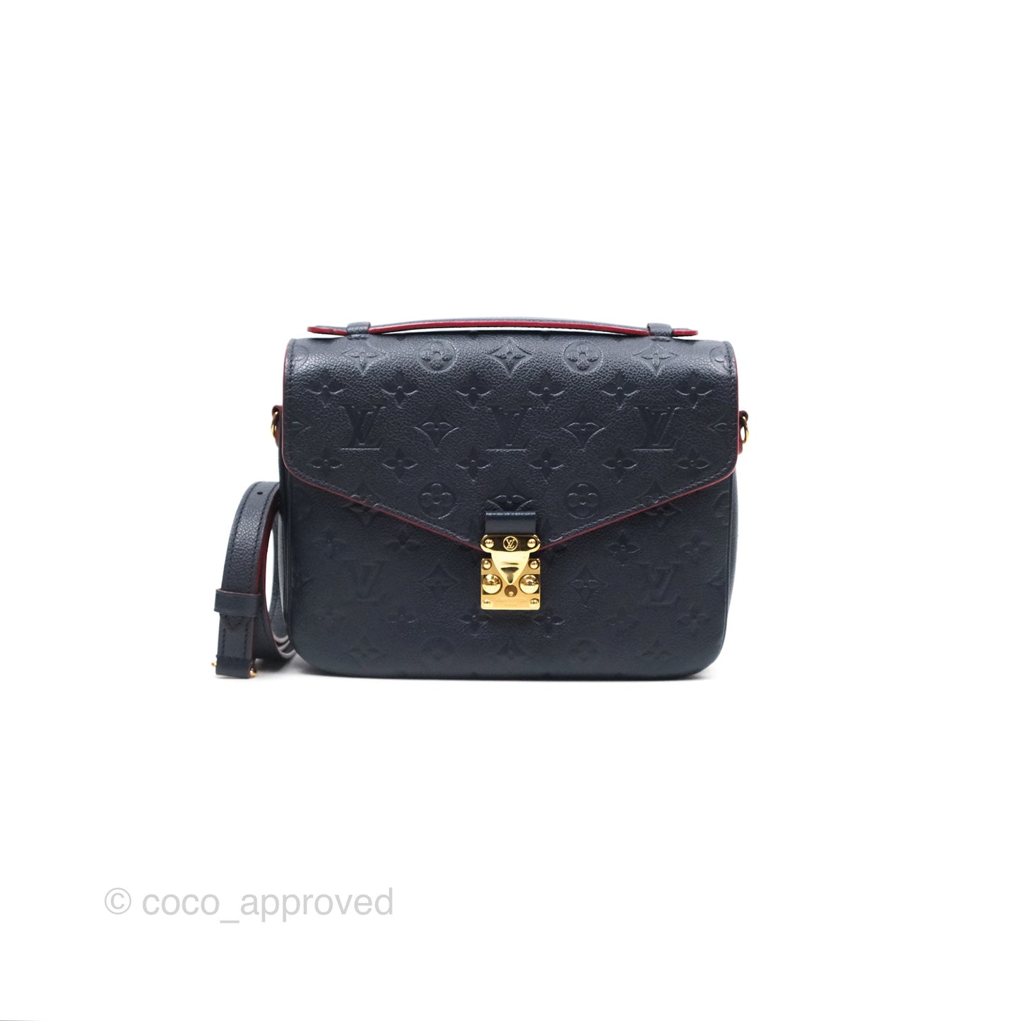 Louis Vuitton Empreinte Pochette Metis Marine Rouge