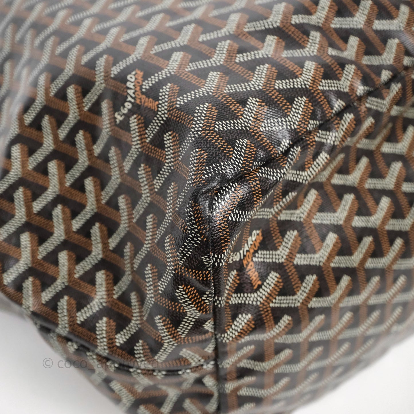 Goyard Saint Louis Tote Bag GM Black/Tan