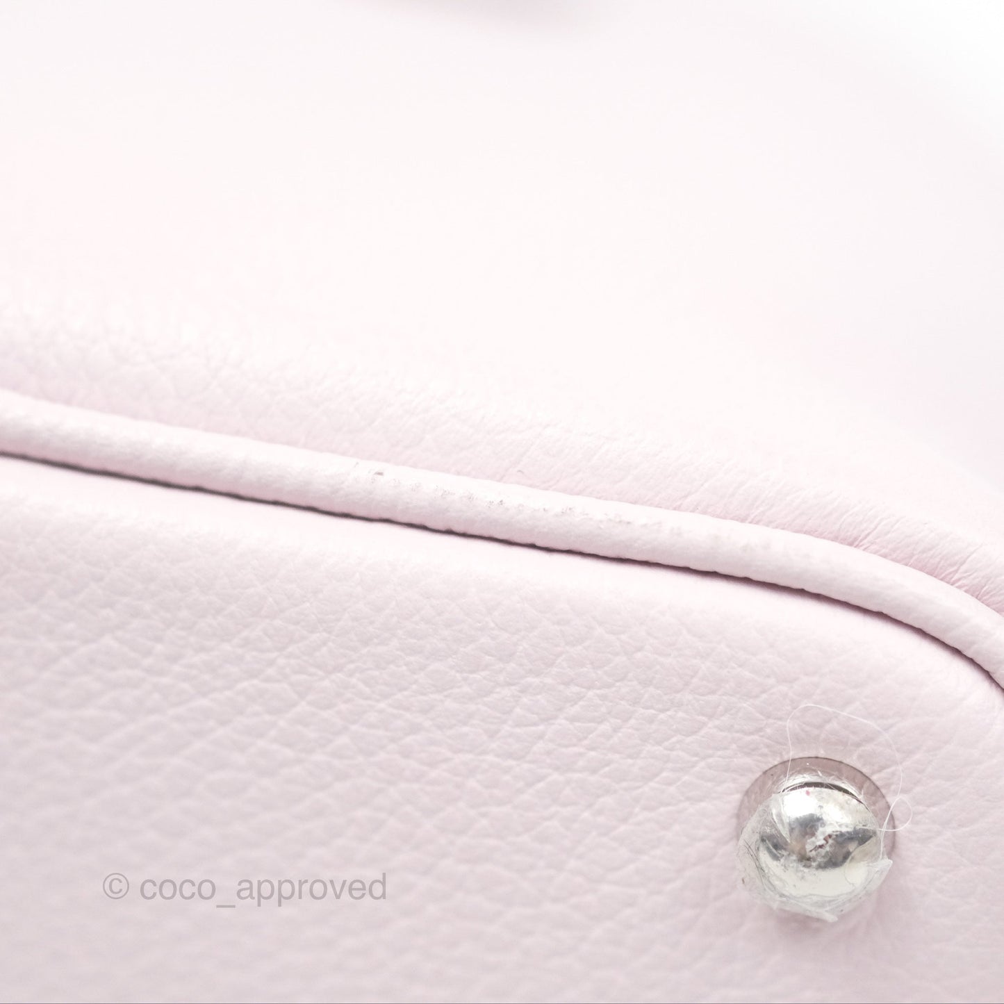 Hermès Bolide Mini 1923 Verso Evercolor Mauve Pale 09/ Caramel 28 Palladium Hardware