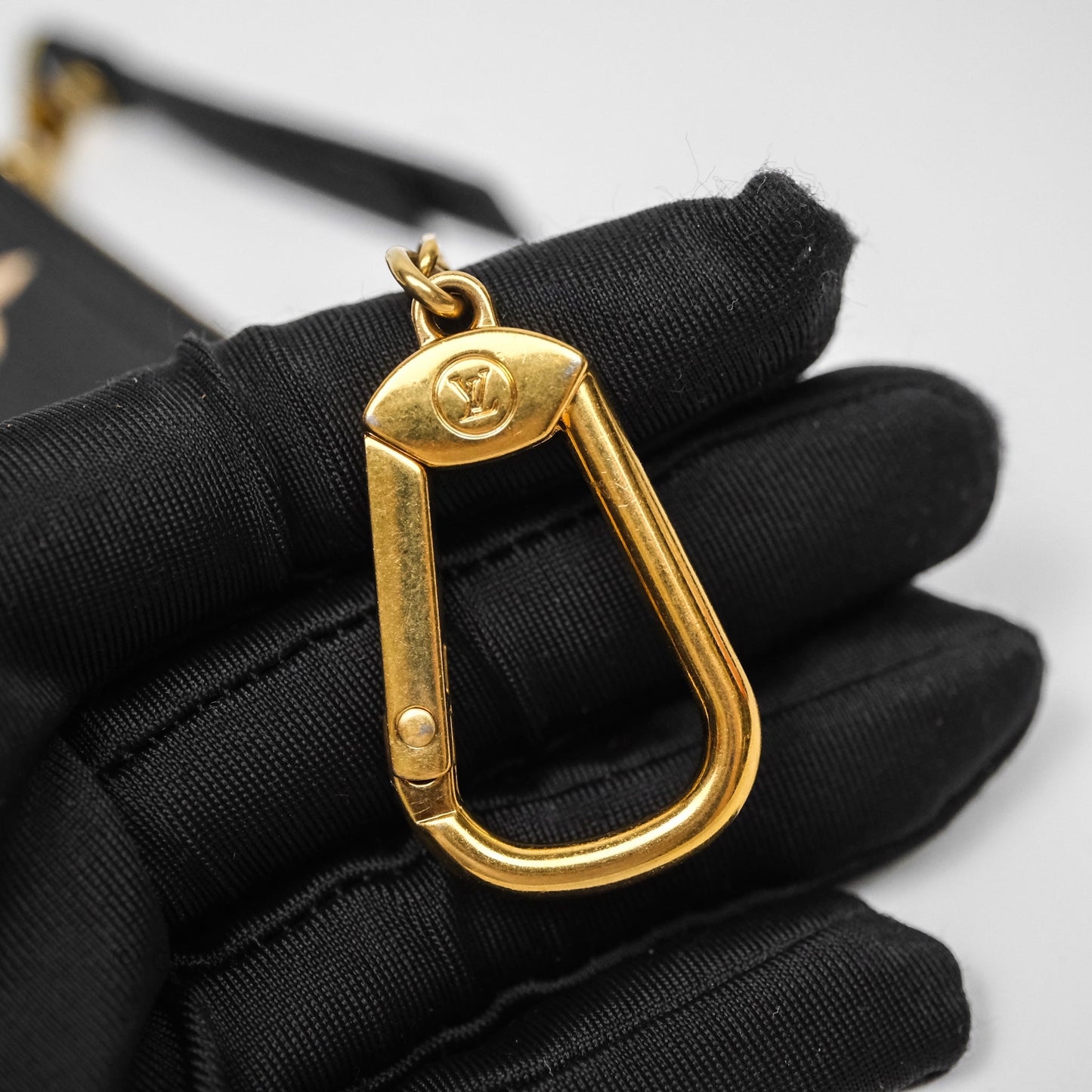 Louis Vuitton Key Pouch Black Monogram Canvas