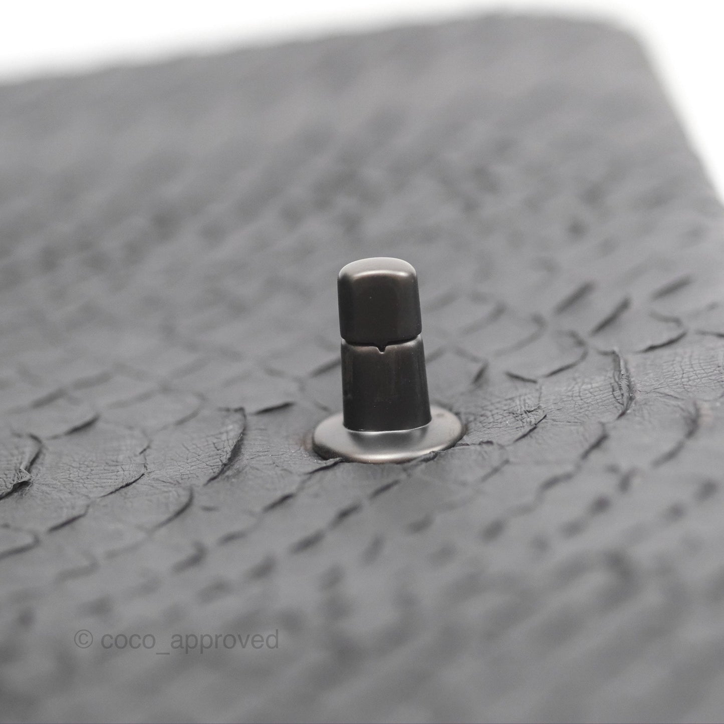 Chanel Maxi Double Flap Black Python Matte Black Hardware