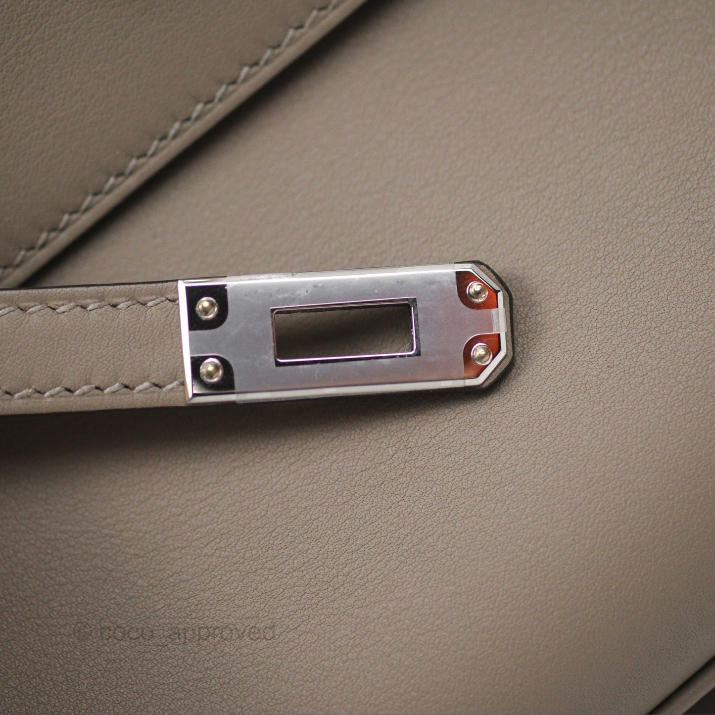 Hermès Kelly Pochette Clutch HSS Gris Asphalte M8/ Noir 89 Palladium Hardware