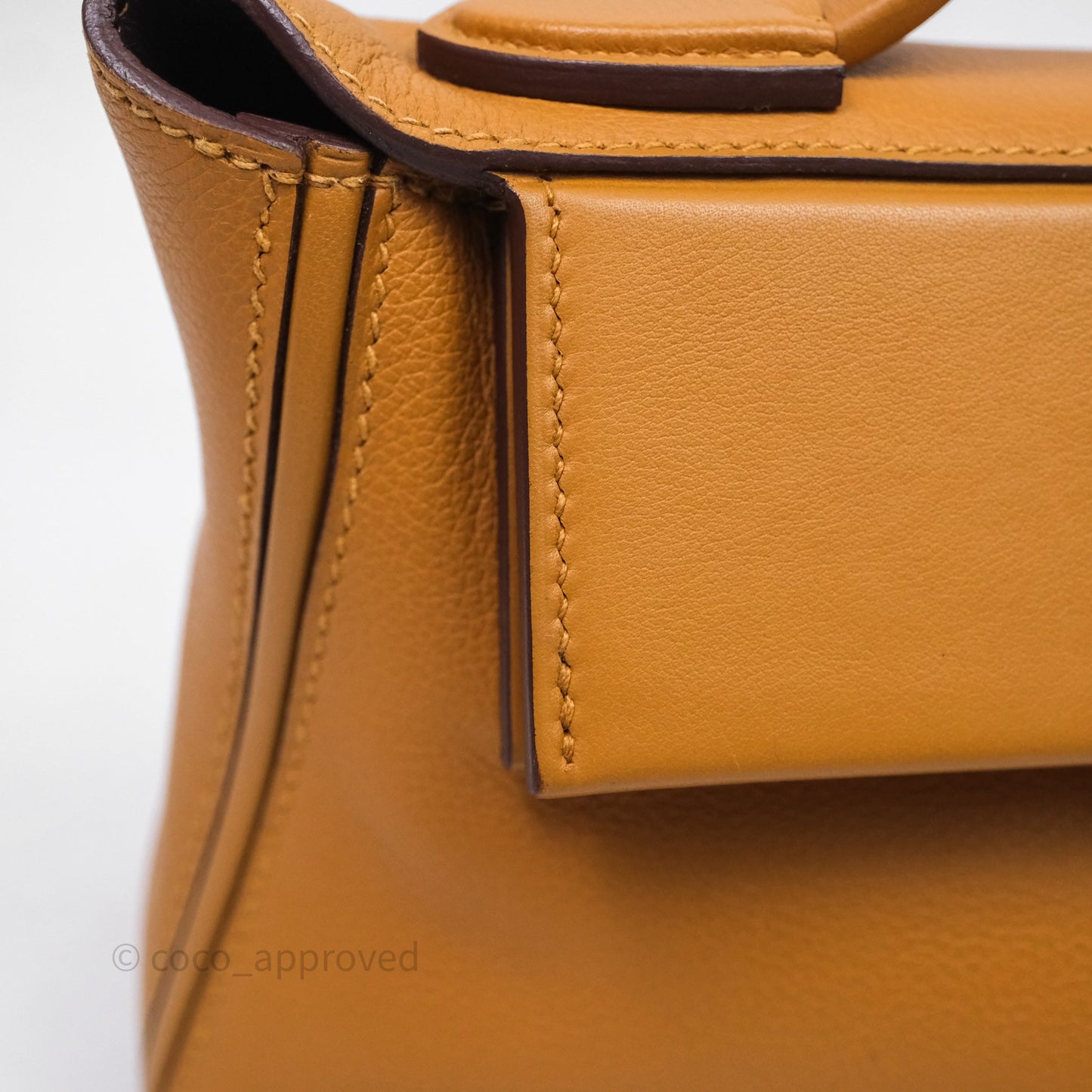 Hermès 24/24 21 Mini Caramel/Sesame/Rouge Sellier Gold Hardware