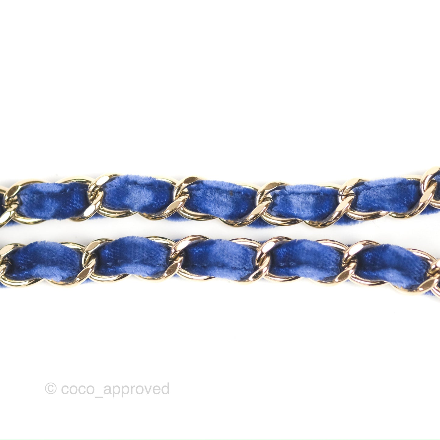 Chanel Quilted Mini Rectangular Flap Blue Velvet Gold Hardware