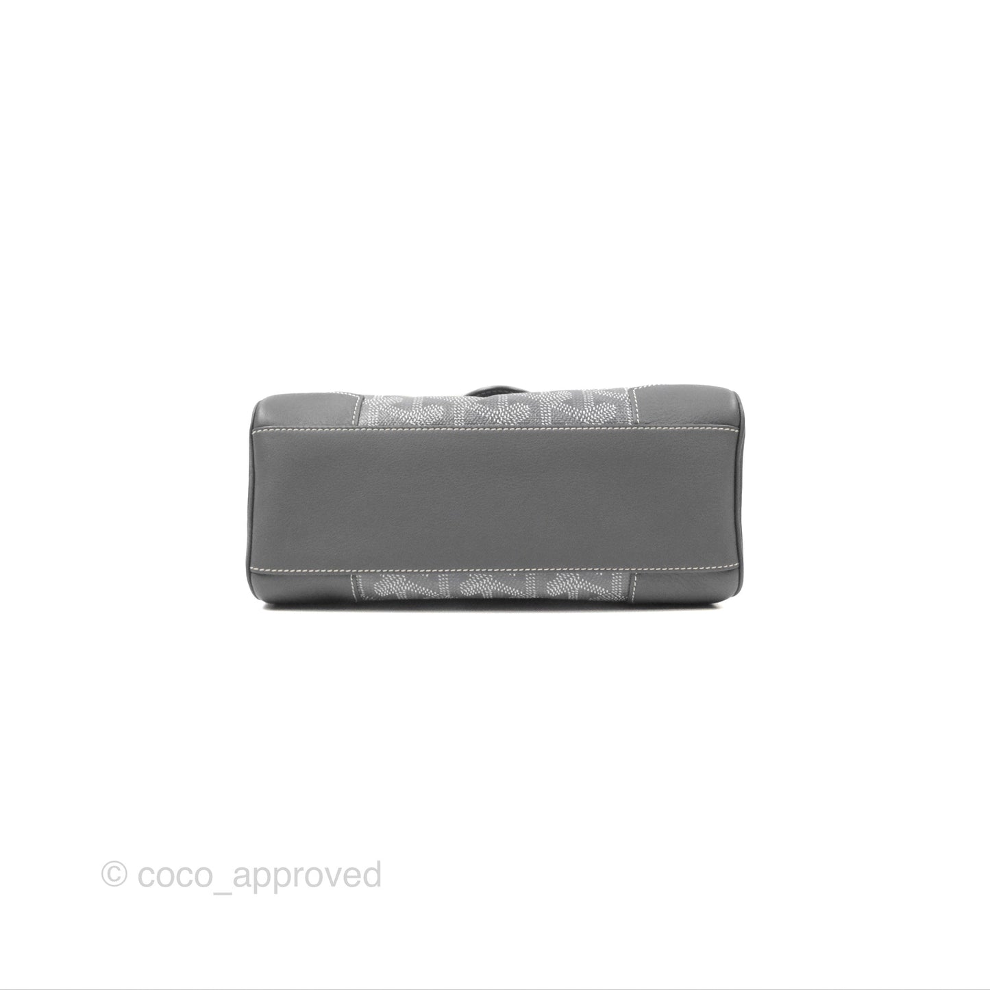 Goyard Saïgon Mini Bag Chevroches Calfskin Grey Silver Hardware