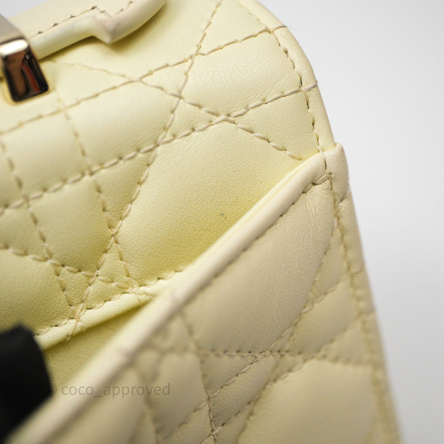 Christian Dior My Dior Mini Bag Yellow Cannage Lambskin Gold Hardware
