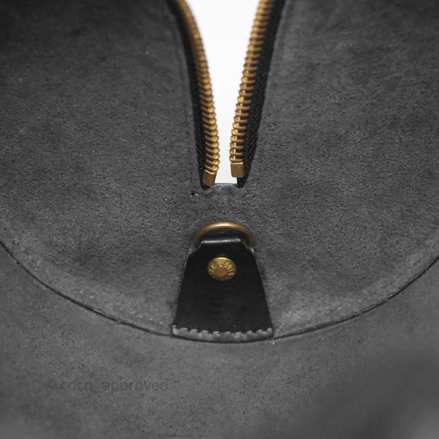 Louis Vuitton Epi Soufflot Bag Black Gold Hardware