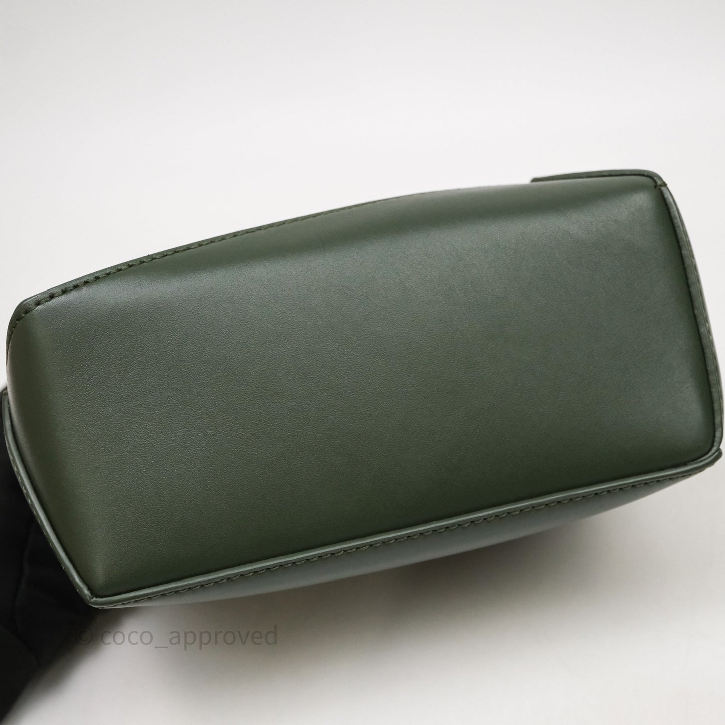 Loewe X SUNA FUJITA Mini Pandas Puzzle Bag Dark Green Calfskin Gold Hardware