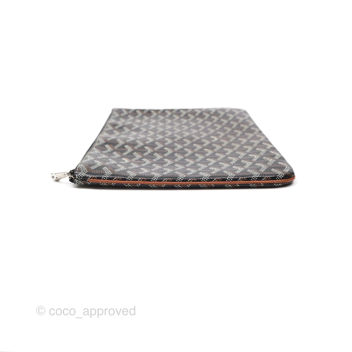 Goyard Sénat MM Pouch Black/ Tan