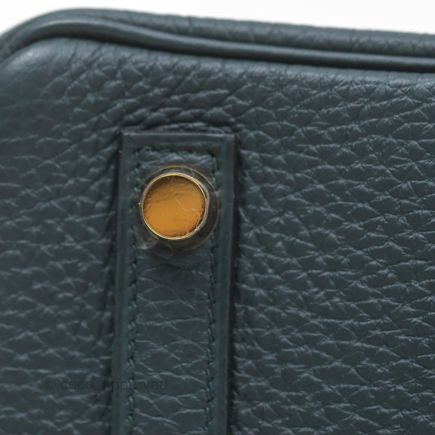 Hermès Birkin 25 Retourne Vert Cypres 6O Togo Gold Hardware
