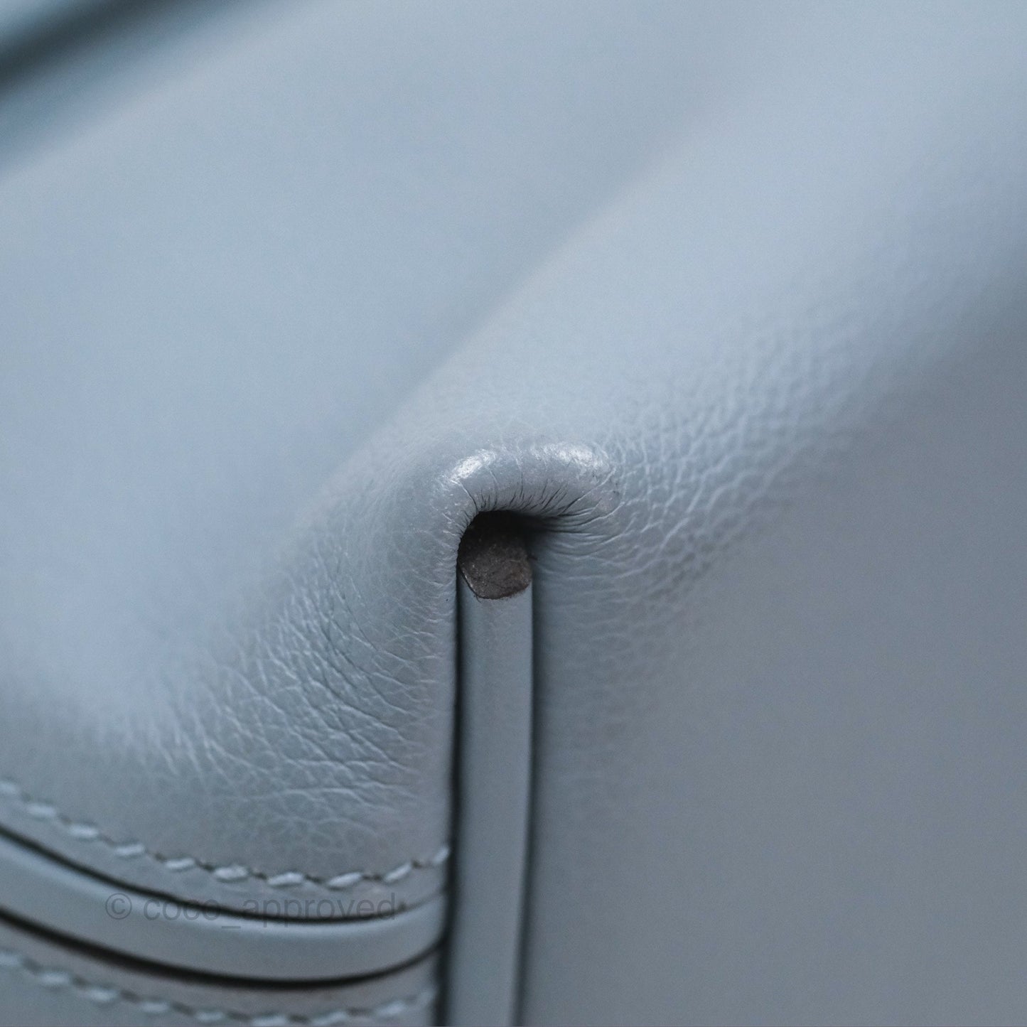 Hermès 24/24 21 Mini Bleu Lin J7 Evercolor/ Swift Gold Hardware