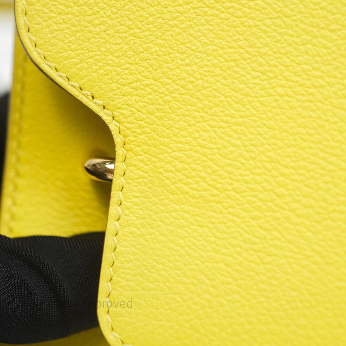 Hermès Roulis Mini 18 Lime 9R Evercolor Gold Hardware