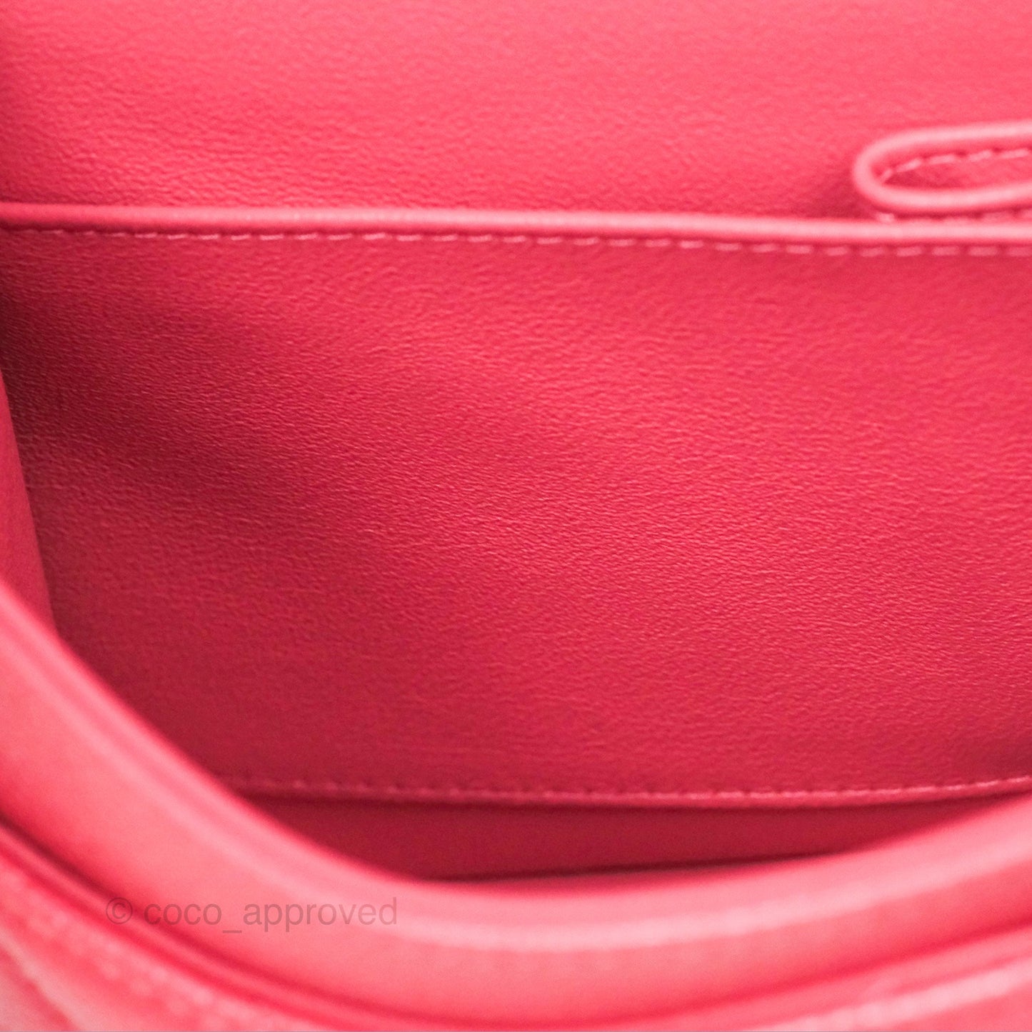 Chanel Medium Classic Flap Quilted Iridescent Pink Caviar Gold Hardware 18S