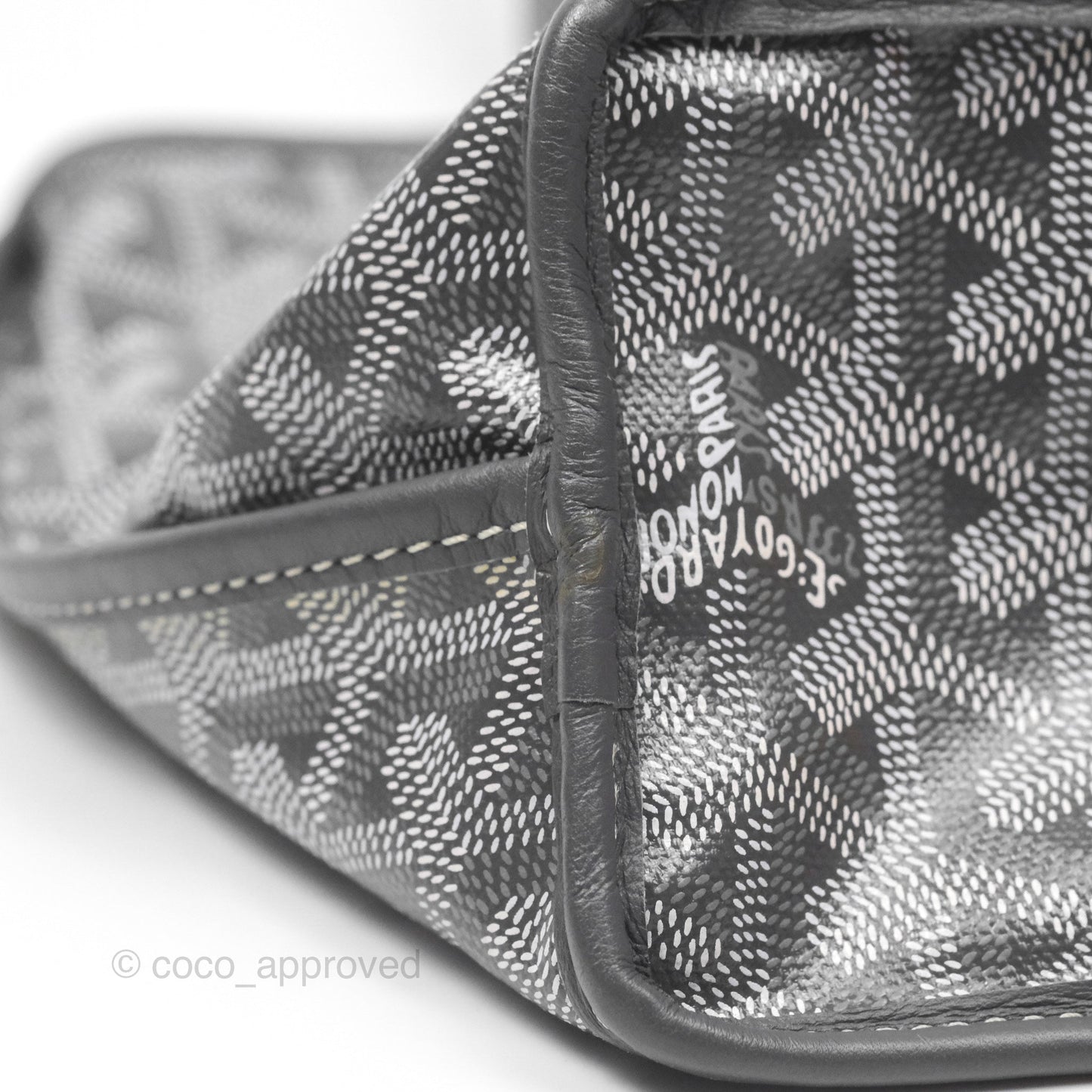 Goyard Anjou Mini Bag Goyardine Canvas Grey