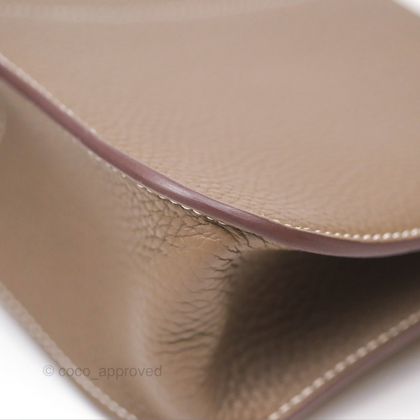 Hermès Halzan 25 Etoupe Clemence Palladium Hardware