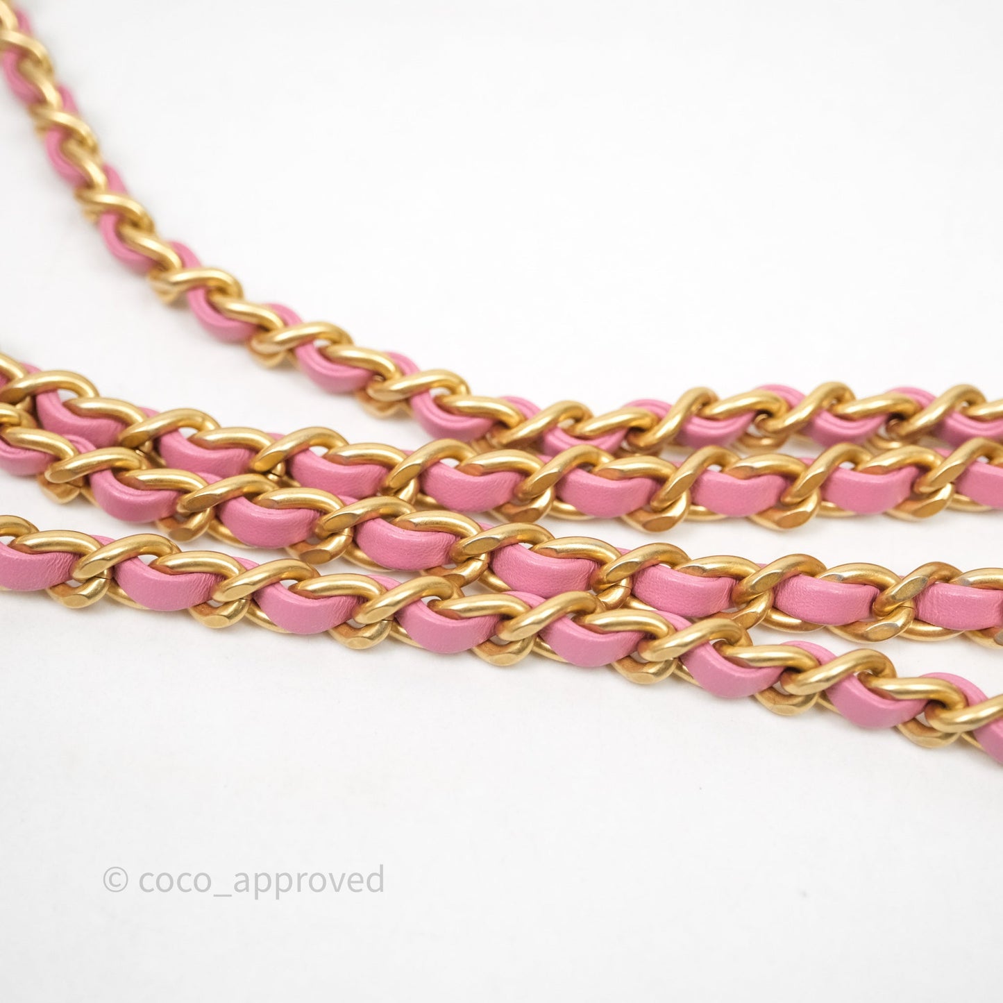 Chanel Quilted Mini Perfect Fit Adjustable Pink Calfskin Gold Hardware