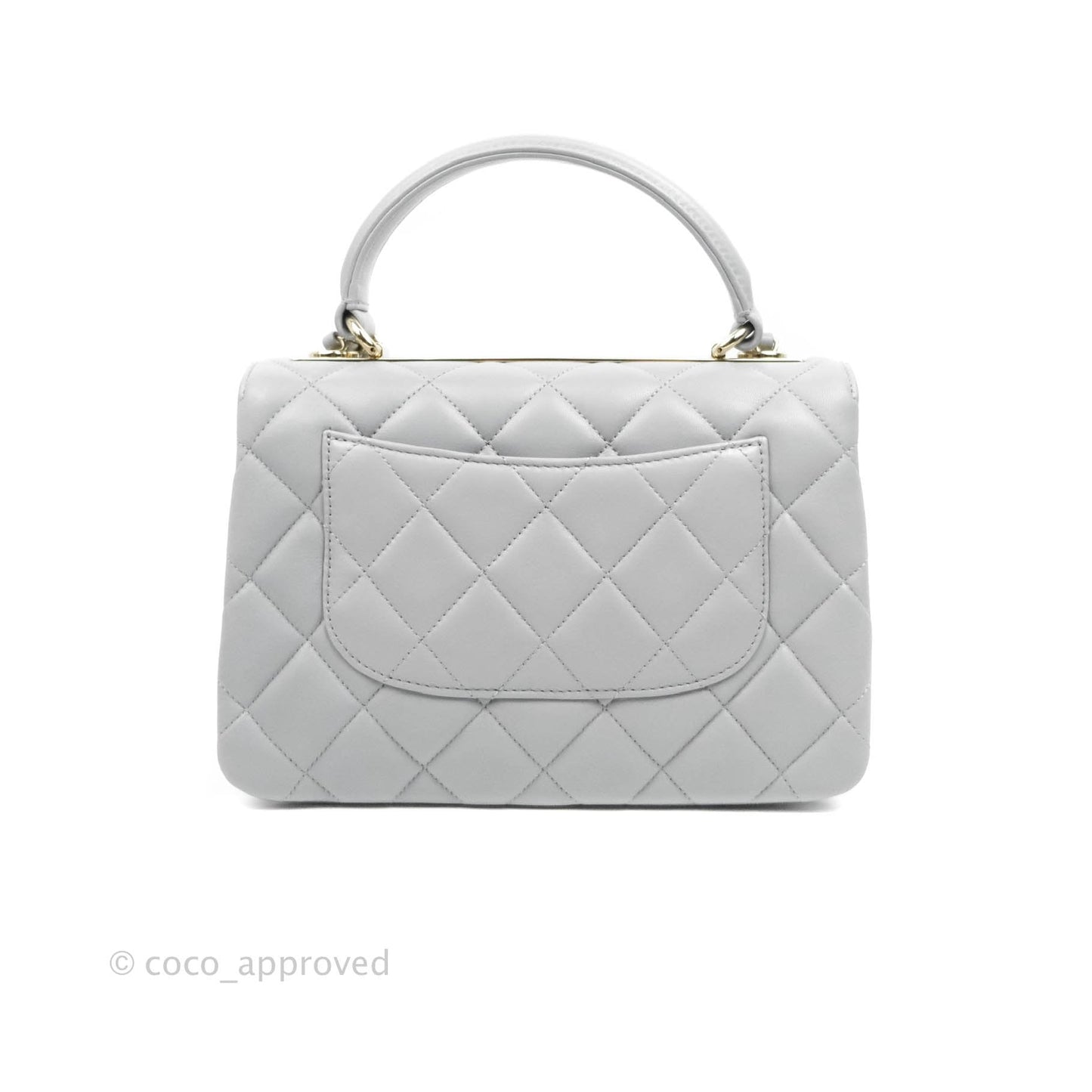 Chanel Quilted Trendy CC Small Grey Lambskin Gold Hardware