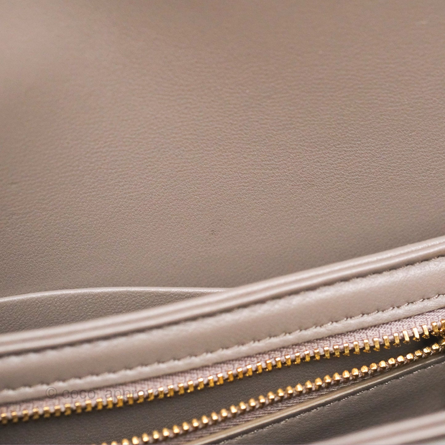 Celine Teen Triomphe Shiny Calfskin Pebble Gold Hardware