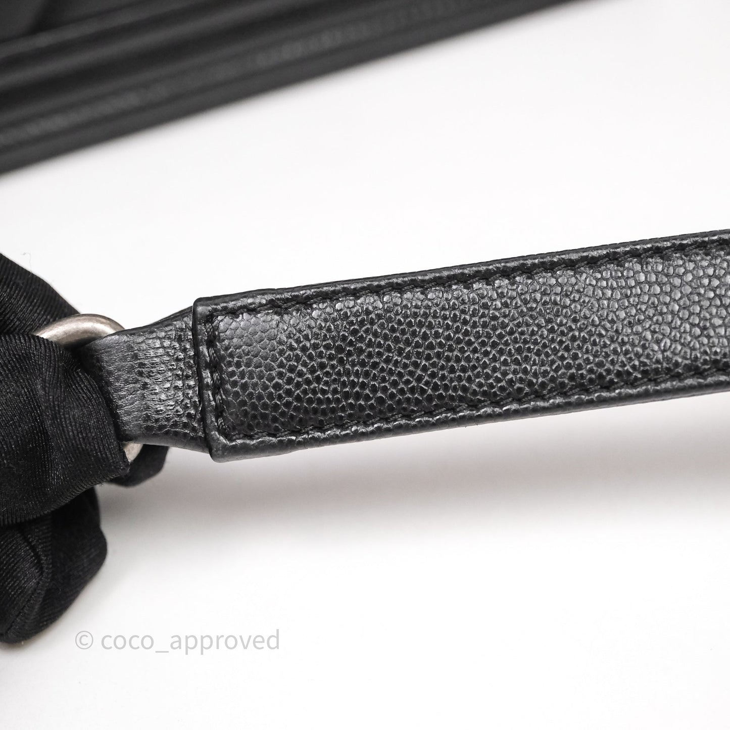 Chanel Medium Boy Chevron Black Caviar Ruthenium Hardware