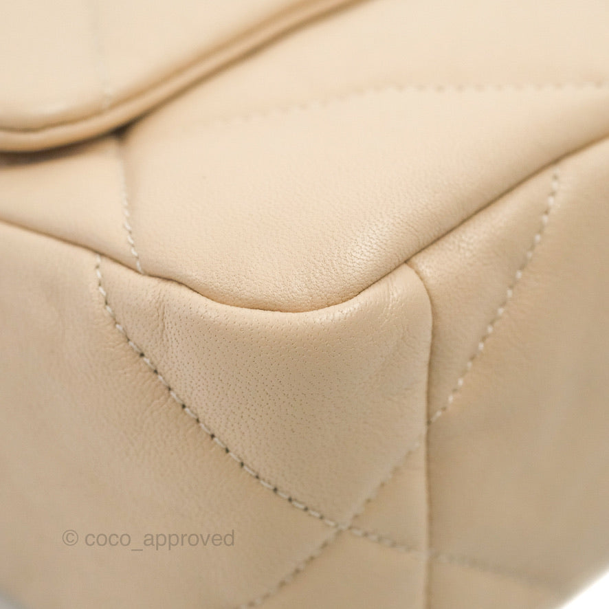 Chanel 19 Small Beige Mixed Hardware